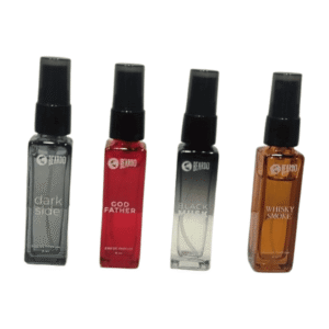 Beardo 007 Luxury Perfume Gift Set, 4 Premium Fragrances Collection - Whisky Smoke, Black Musk, God Father, Dark Side