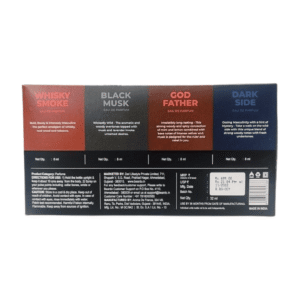 Beardo 007 Luxury Perfume Gift Set, 4 Premium Fragrances Collection - Whisky Smoke, Black Musk, God Father, Dark Side