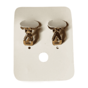 Jin na la Teardrop Crystal Stud Earrings, Gold-Plated Clip-On Design H1