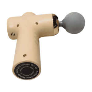 MAXTOP PROFESSIONAL MASSAGE POCKET FASCIA GUN, BRUSHLESS MOTOR, QUIET REDUCTION, SIX GEAR ADJUSTMENT, SMALL AND PORTABLE, 4 SPECIALTY MASSAGE HEADS. [YELLOW] T08