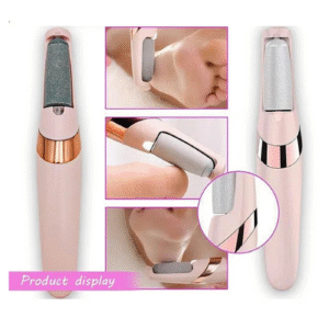 Pretty Gril Flawless Electronic Pedicure Tool, Rechargeable Foot File with USB Cable, Professional Callus Remover BD613